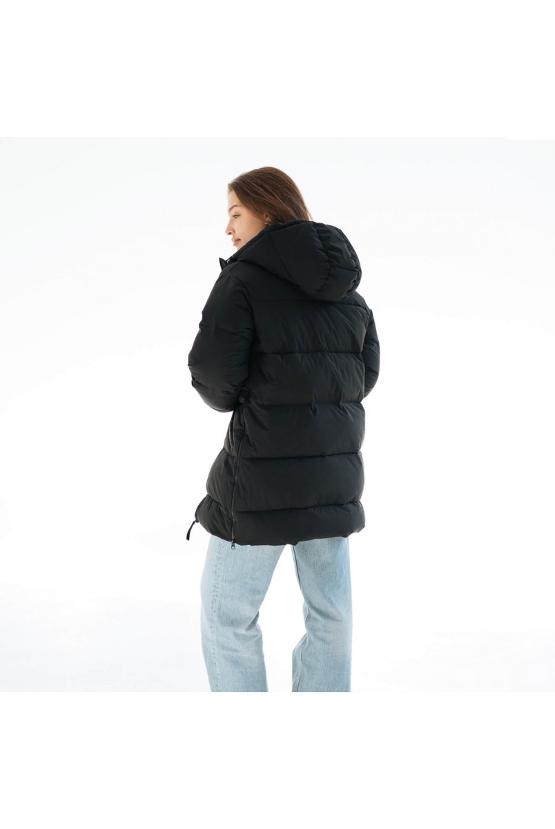 Зимняя слингокуртка / Пуховик для беременных Черный Love&Carry