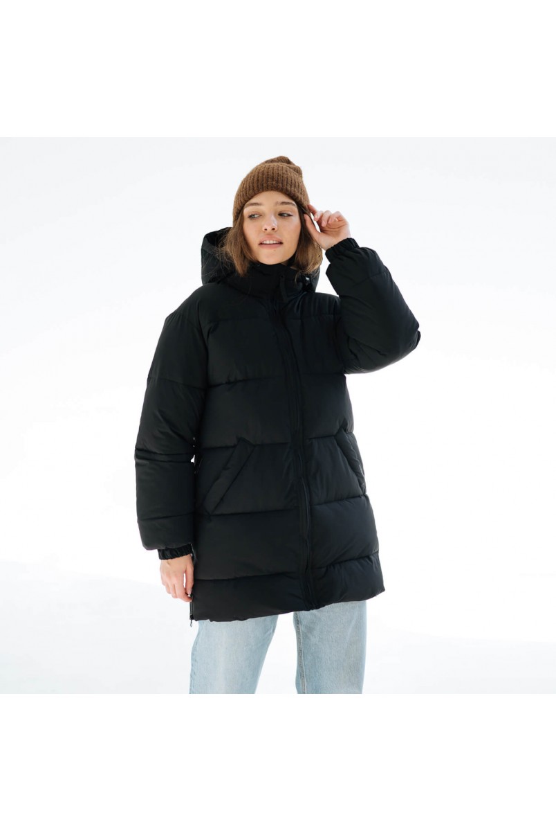 Зимняя слингокуртка / Пуховик для беременных Черный Love&Carry