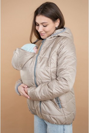 Курточка демисезон с манишкой 2019 Бежевая Love&Carry