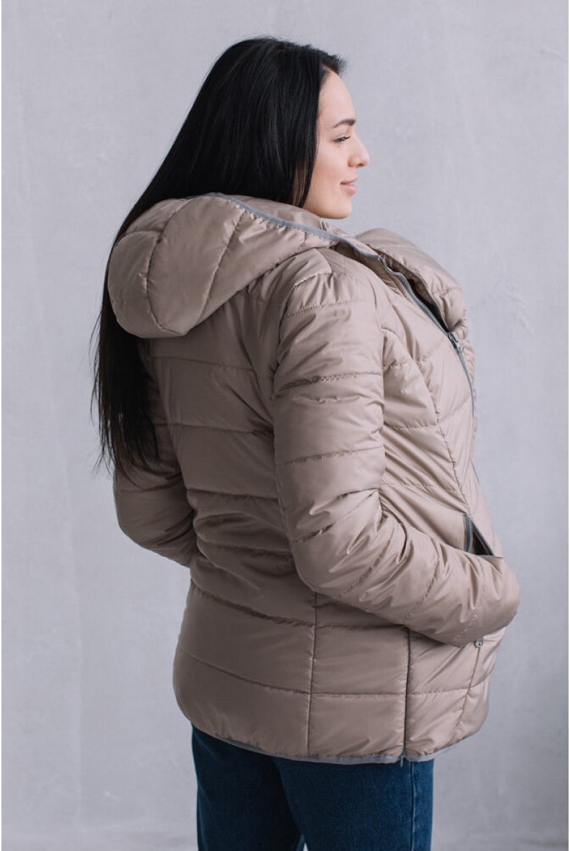 Курточка демисезон с манишкой 2019 Бежевая Love&Carry