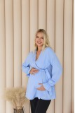 Блуза для для беременных и кормящих Toscana Голубой Lullababe