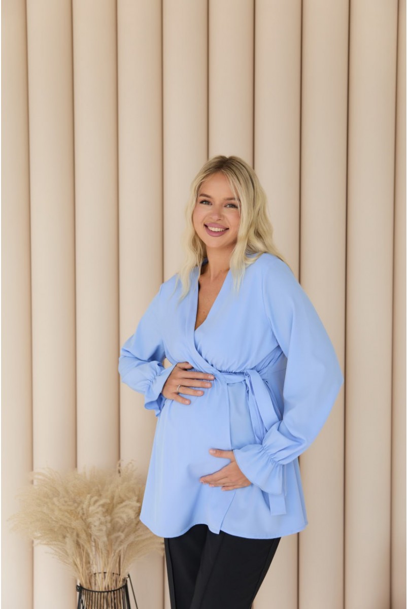 Блуза для вагітних і годуючих Toscana Блакитний Lullababe