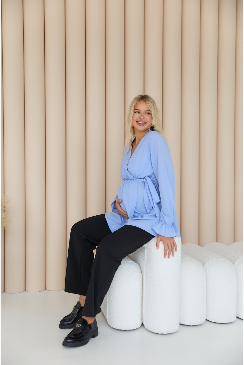 Блуза для вагітних і годуючих Toscana Блакитний Lullababe