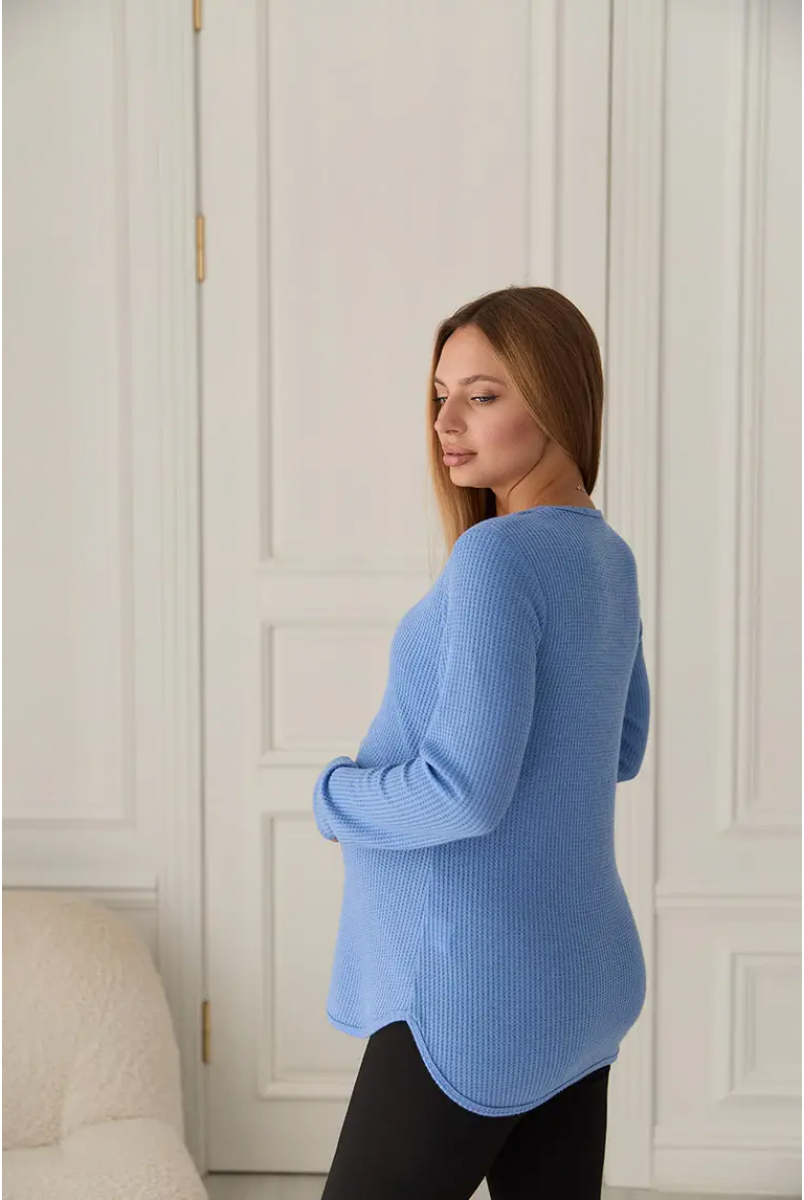 Лонгслів для вагітних та годуючих Avila - Денім Lullababe
