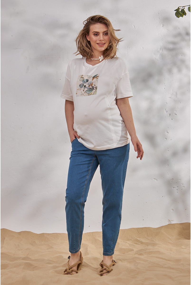 Брюки для вагітних Sheldon Denim Блакитний Yula Mama