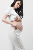 Спортивні штани для вагітних 1837 0338 Білий Dianora