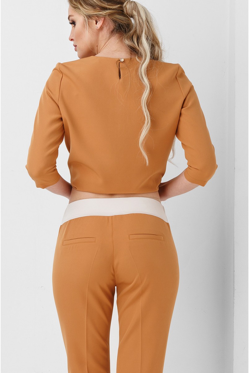 Брюки для беременных 1929 1080 Оранжевый Dianora