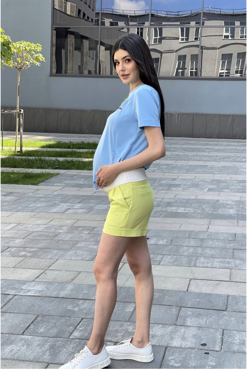 Шорти для вагітних 1430 1632 Жовтий Dianora