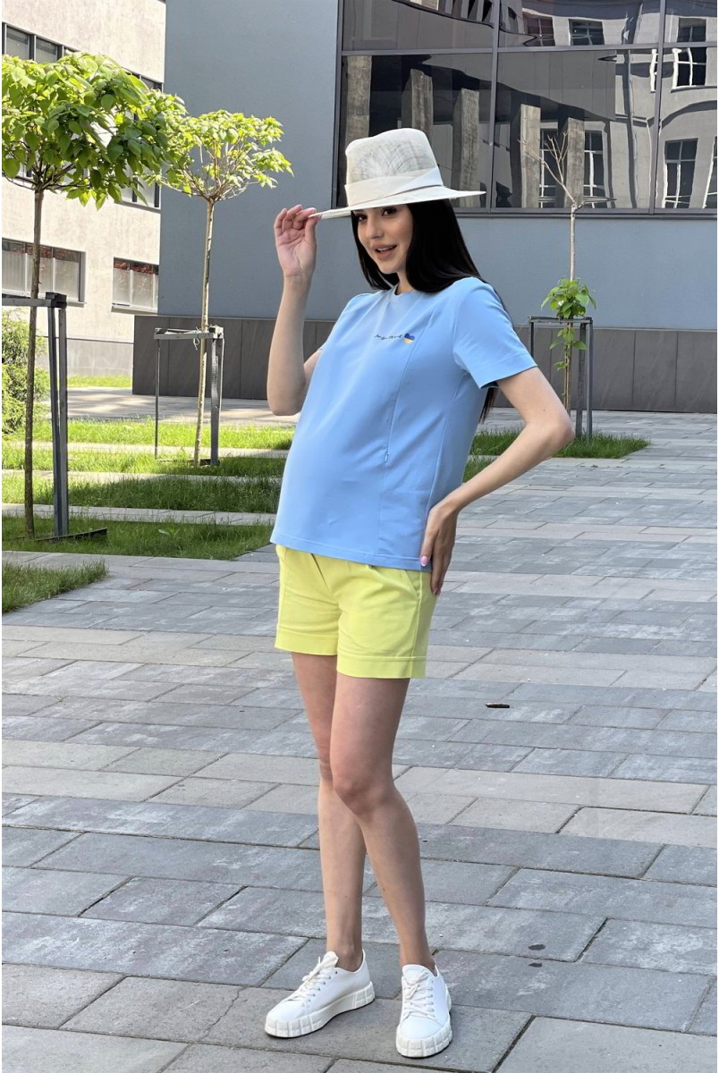 Шорти для вагітних 1430 1632 Жовтий Dianora