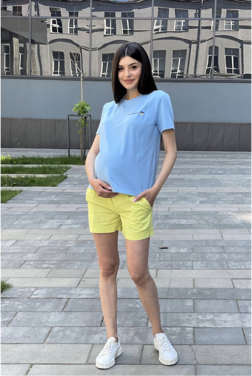 Шорти для вагітних 1430 1632 Жовтий Dianora