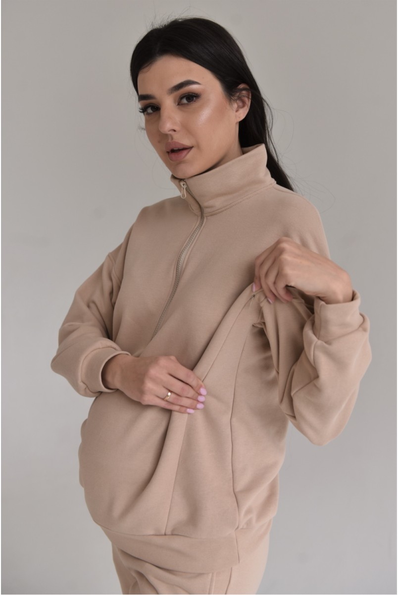 Спортивний костюм для вагітних 2301(2228) 1591 Бежевий Dianora