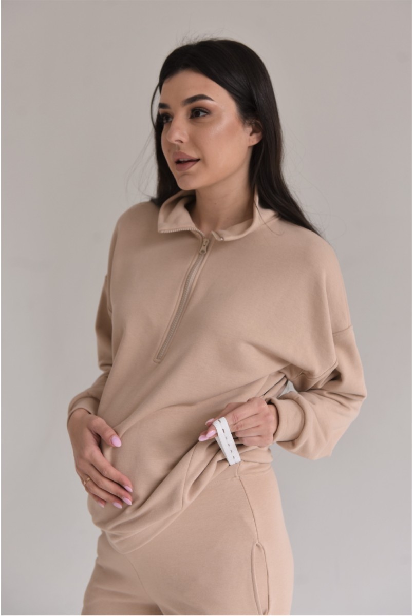 Спортивний костюм для вагітних 2301(2228) 1591 Бежевий Dianora