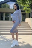 Платье для беременных и кормящих 2311 0508 Серый Dianora