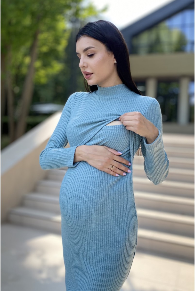 Платье для беременных и кормящих 2311 1708 Голубой Dianora