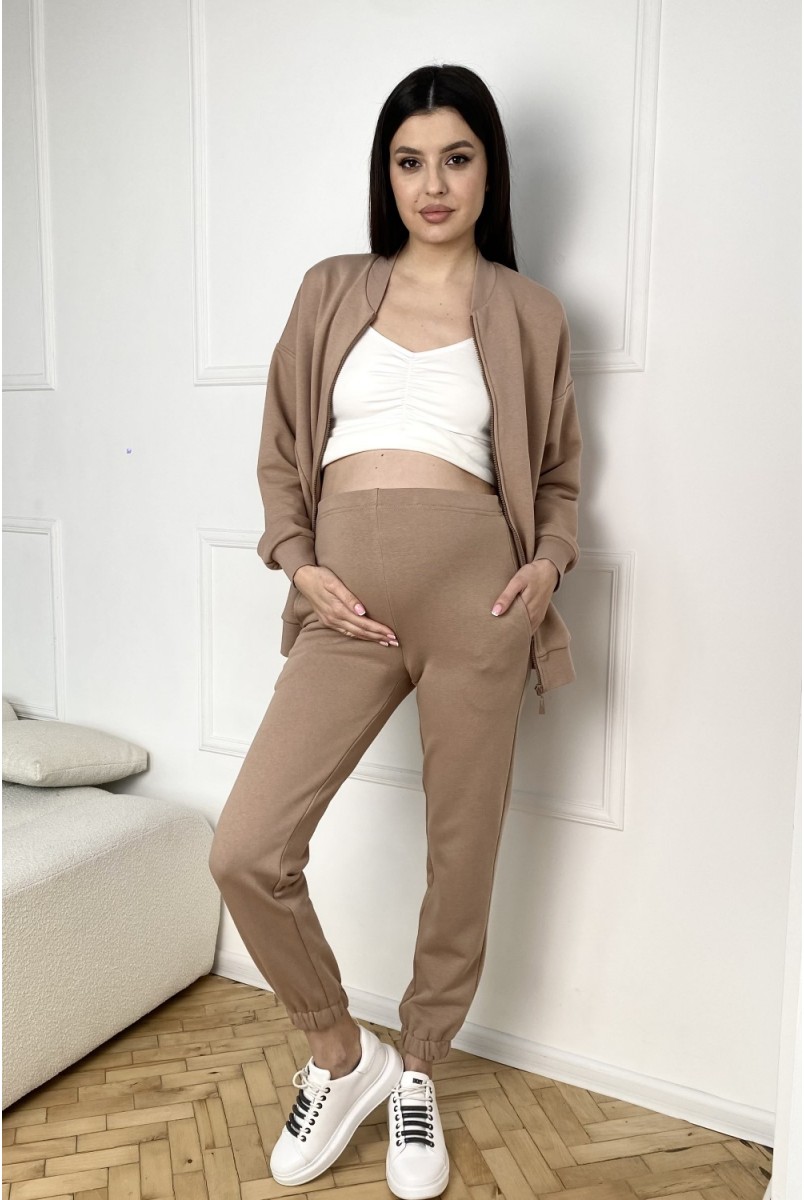 Спортивний костюм для вагітних та годуючих 2321(2228) 1140 Бежевий Dianora