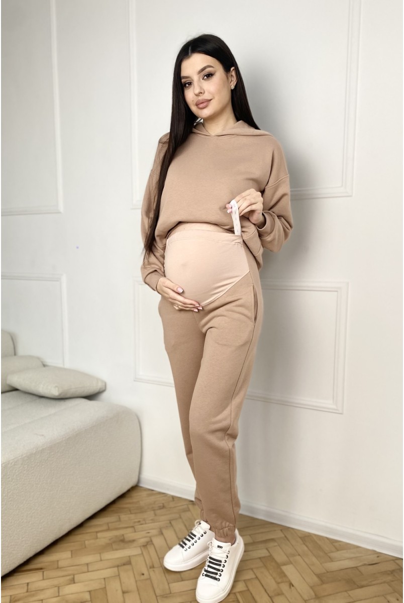 Спортивний костюм для вагітних та годуючих 2314(5) 1140 Бежевий Dianora