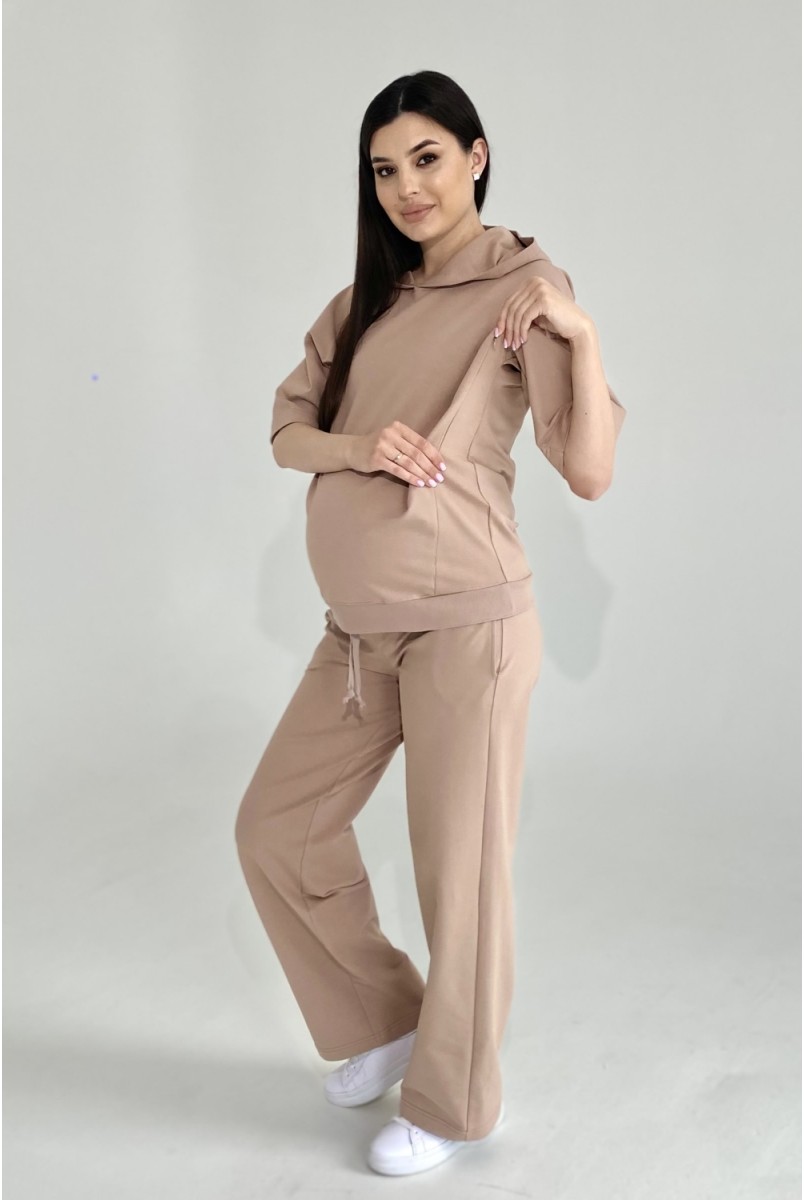 Спортивний костюм для вагітних та годуючих 2332(20) 1380 Бежевий Dianora