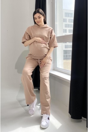 Спортивный костюм для беременных и кормящих 2332(20) 1380 Бежевый Dianora