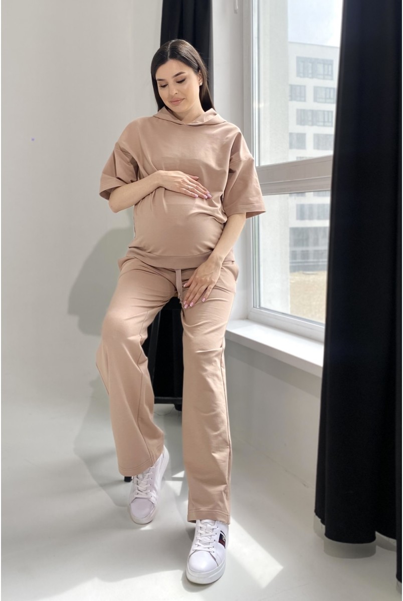 Спортивний костюм для вагітних та годуючих 2332(20) 1380 Бежевий Dianora