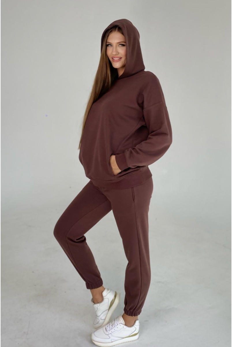 Спортивний костюм для вагітних та годуючих 2314(2188) 1259 Коричневий Dianora