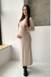 Платье для беременных и кормящих 2358 1748 Бежевый Dianora