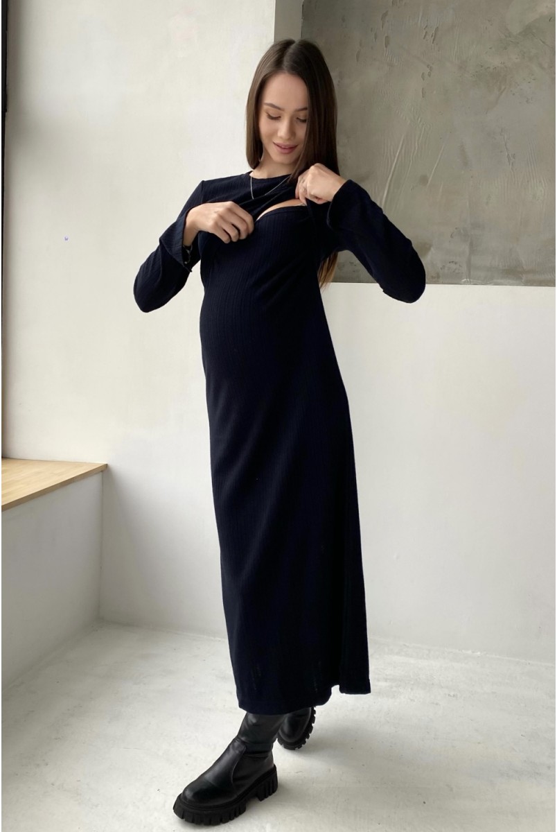 Платье для беременных и кормящих 2358 1146 Черный Dianora