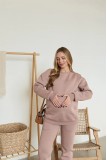 Теплий світшот на флісі для вагітних та годуючих Berlin Бежевий Lullababe