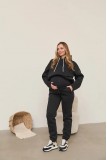 Теплі спортивні штани для вагітних та годуючих Frankfurt Чорний Lullababe