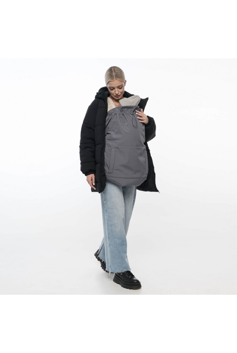 Мультисезонная слингонакидка Softshell Серая Love&Carry