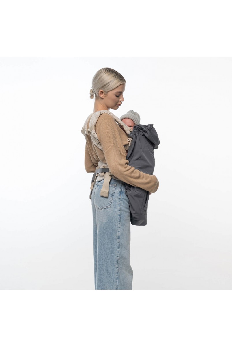 Мультисезонная слингонакидка Softshell Серая Love&Carry