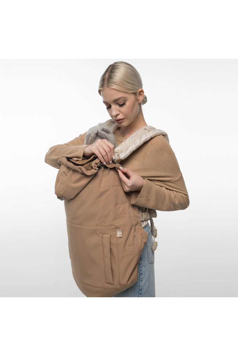 Мультисезонная слингонакидка Softshell Песок Love&Carry