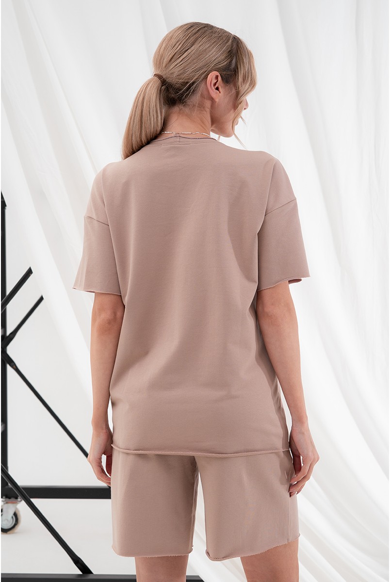 Костюм для беременных и кормящих Mikaela Бежевый Yula Mama