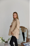 Сорочка для вагітних та годуючих Varna Бежевий Lullababe