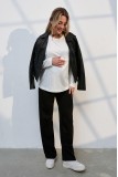 Прямые брюки для беременных Louise Черный Yula Mama