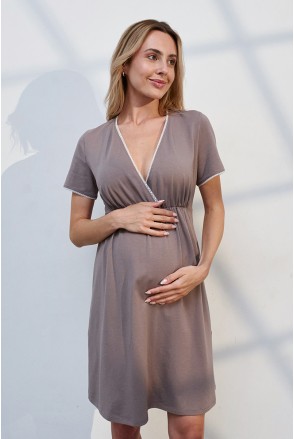 Ночная рубашка для беременных и кормящих Alisa Light Грейдж Yula Mama Ночная рубашка для беременных и кормящих Alisa Light Грейдж Yula Mama