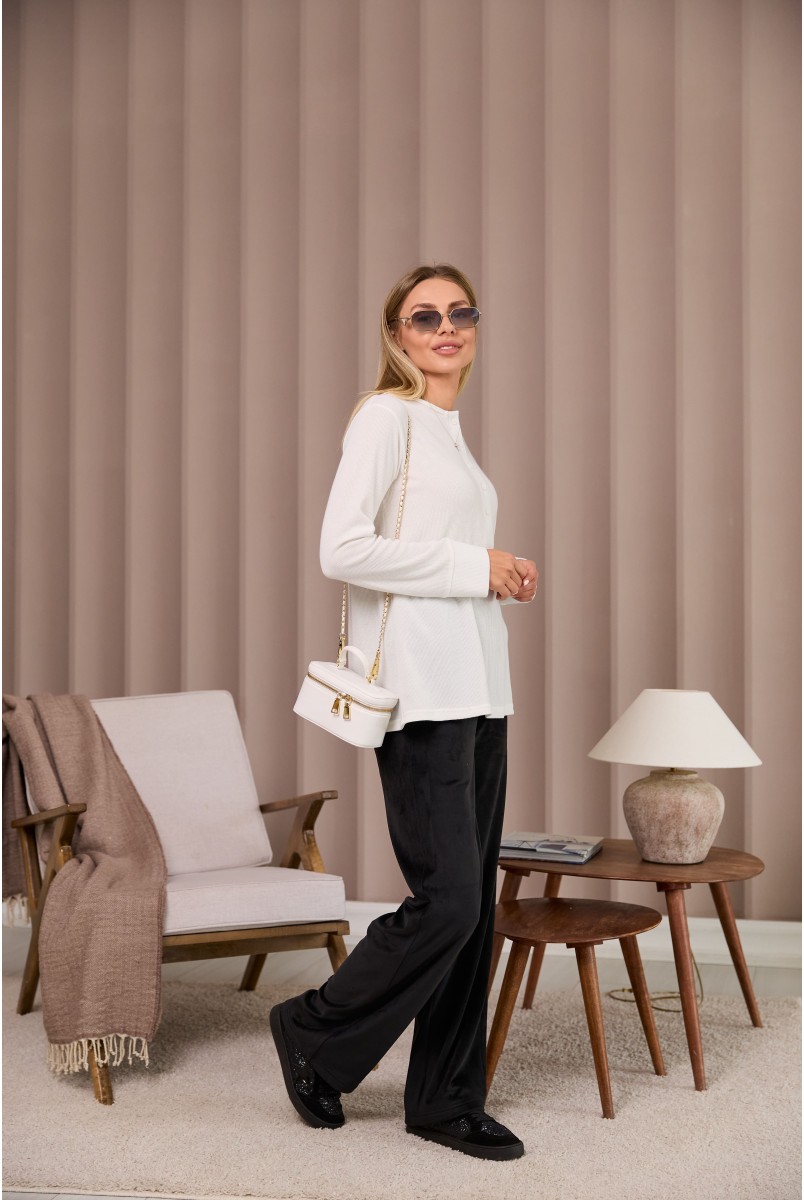 Велюровые зимние брюки для беременных Wilton Черный Lullababe