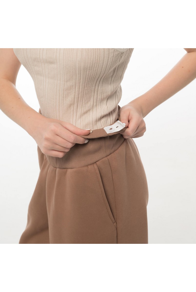 Спортивные брюки для беременных (утепленные) Какао Love&Carry