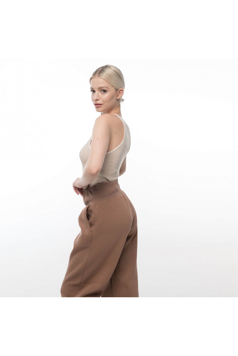 Спортивные брюки для беременных (утепленные) Какао Love&Carry