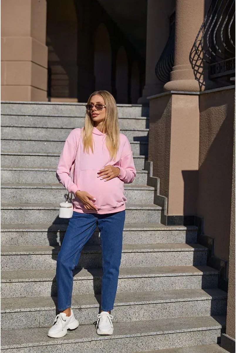 Худи для беременных и кормящих Chelm - Розовый Lullababe