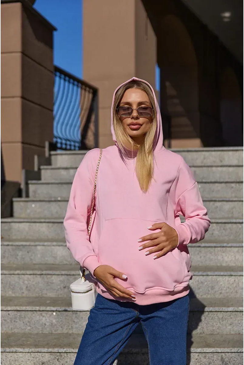 Худи для беременных и кормящих Chelm - Розовый Lullababe
