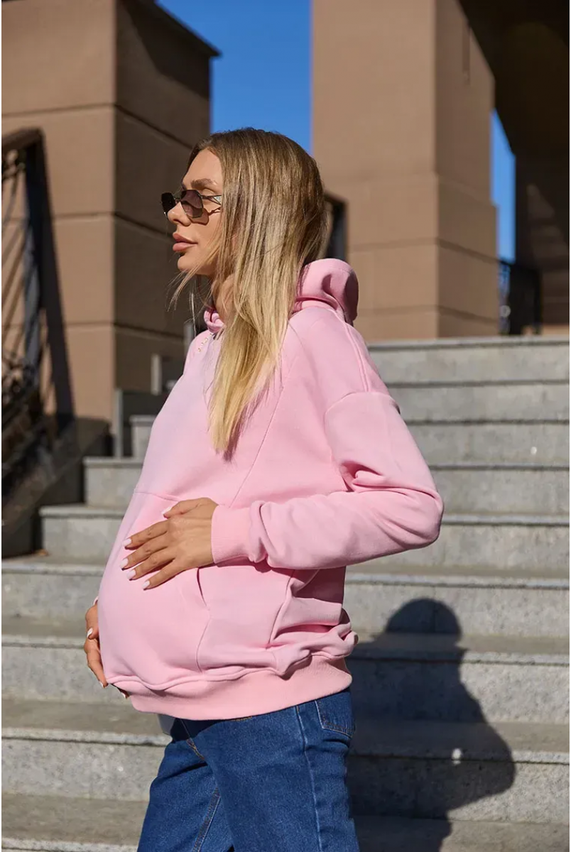 Худи для беременных и кормящих Chelm - Розовый Lullababe