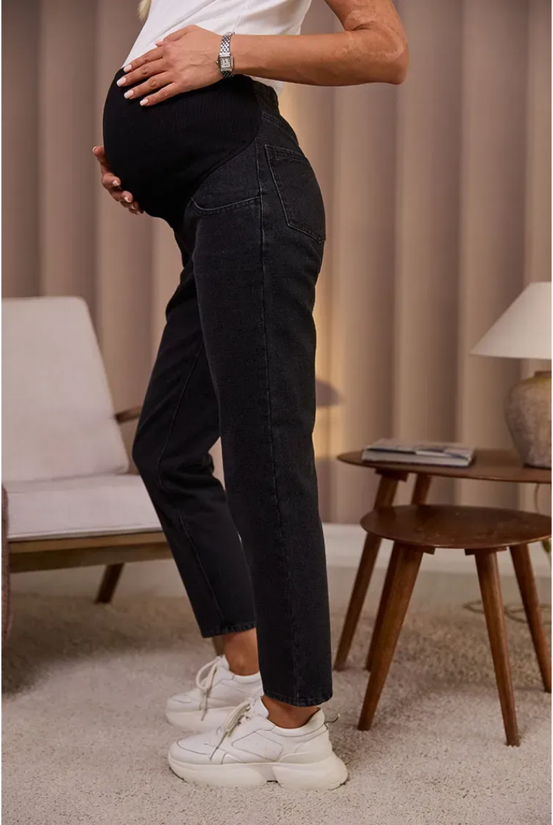 Джинсы для беременных Monton - Черный Lullababe