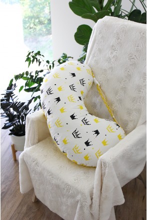 Подушка для годування Корони на білому Yula Mama