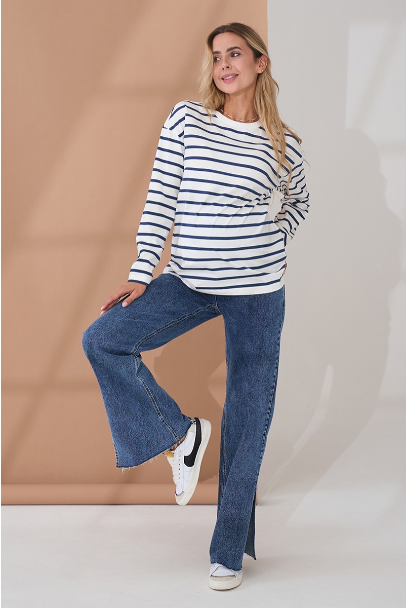 Джинсы для беременных Kloe Синий Yula Mama