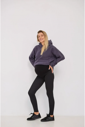 Теплые лосины в рубчик для беременных Regina - Черный Lullababe Теплые лосины в рубчик для беременных Regina - Черный Lullababe