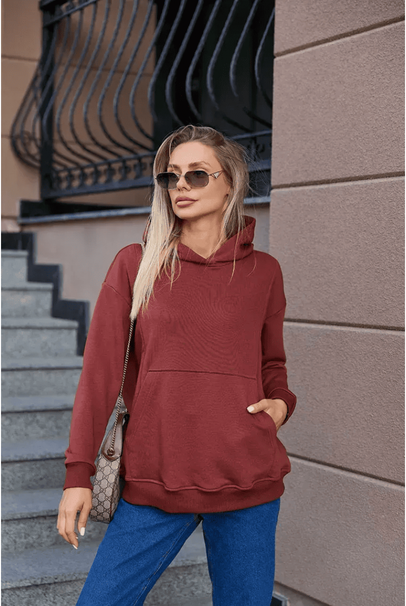 Худи для беременных и кормящих Chelm - Шоколадный Lullababe