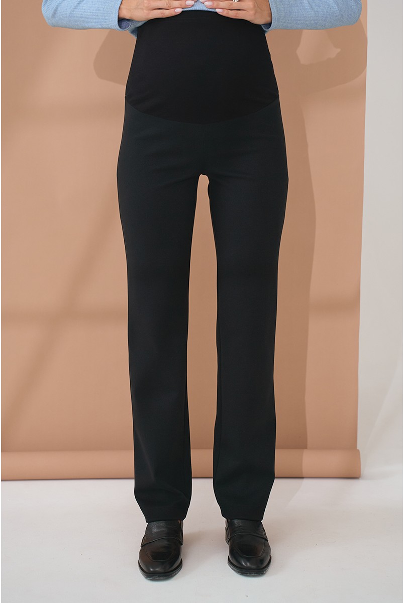 Теплые брюки для беременных Bruna Черный Yula Mama
