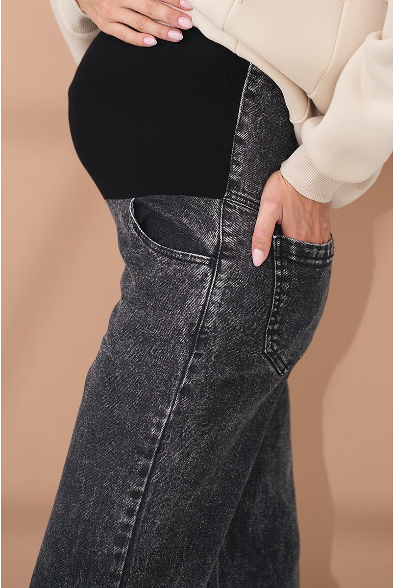Джинсы для беременных Kloe Черный Yula Mama