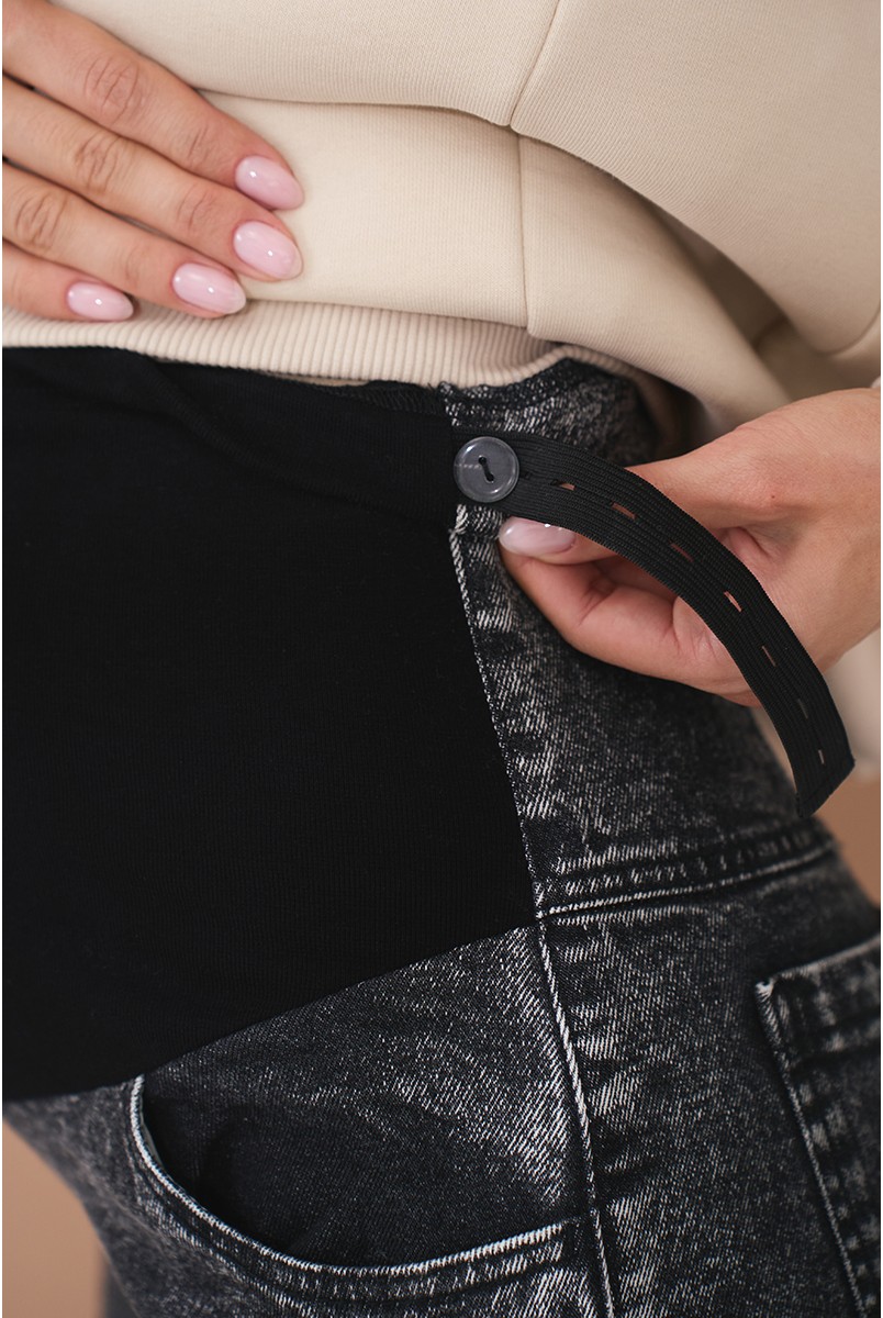 Джинсы для беременных Kloe Черный Yula Mama