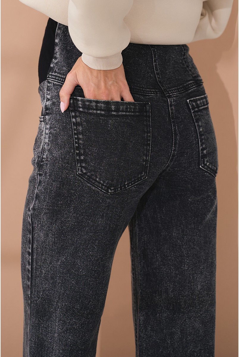 Джинсы для беременных Kloe Черный Yula Mama